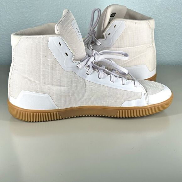 Flux Adapt High Top Trainer White Gum Mens Size 10 Womens Size 11 Lifting Shoes